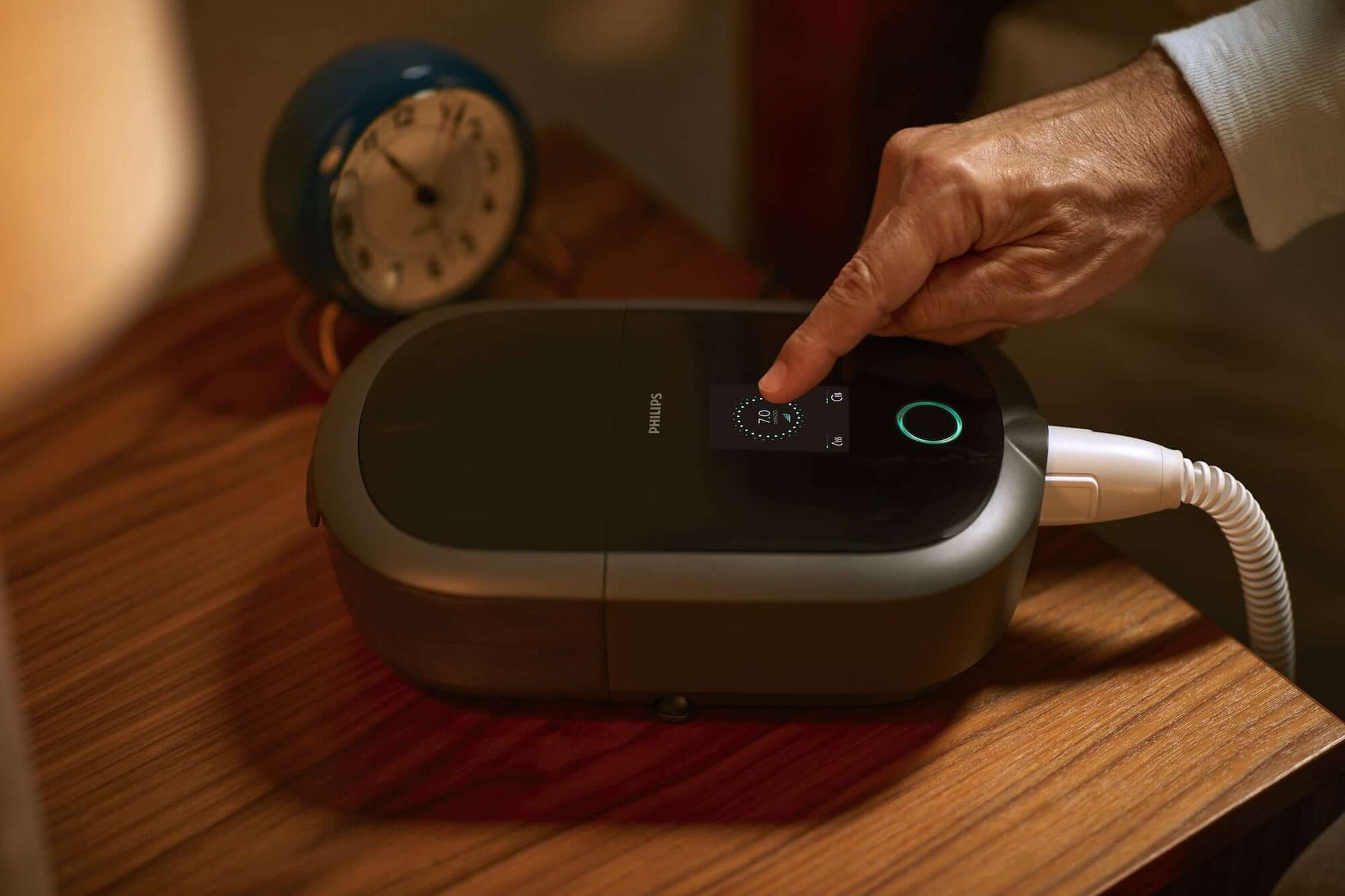 Patient utilisant les paramètres Dreamstation 2 CPAP