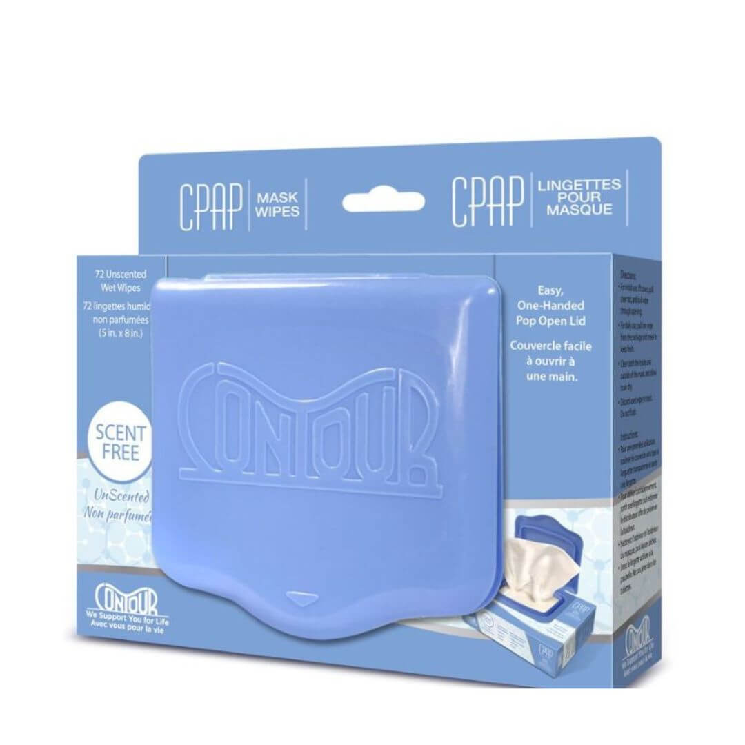 Lingettes nettoyantes pour masque de CPAP (Sans odeur)