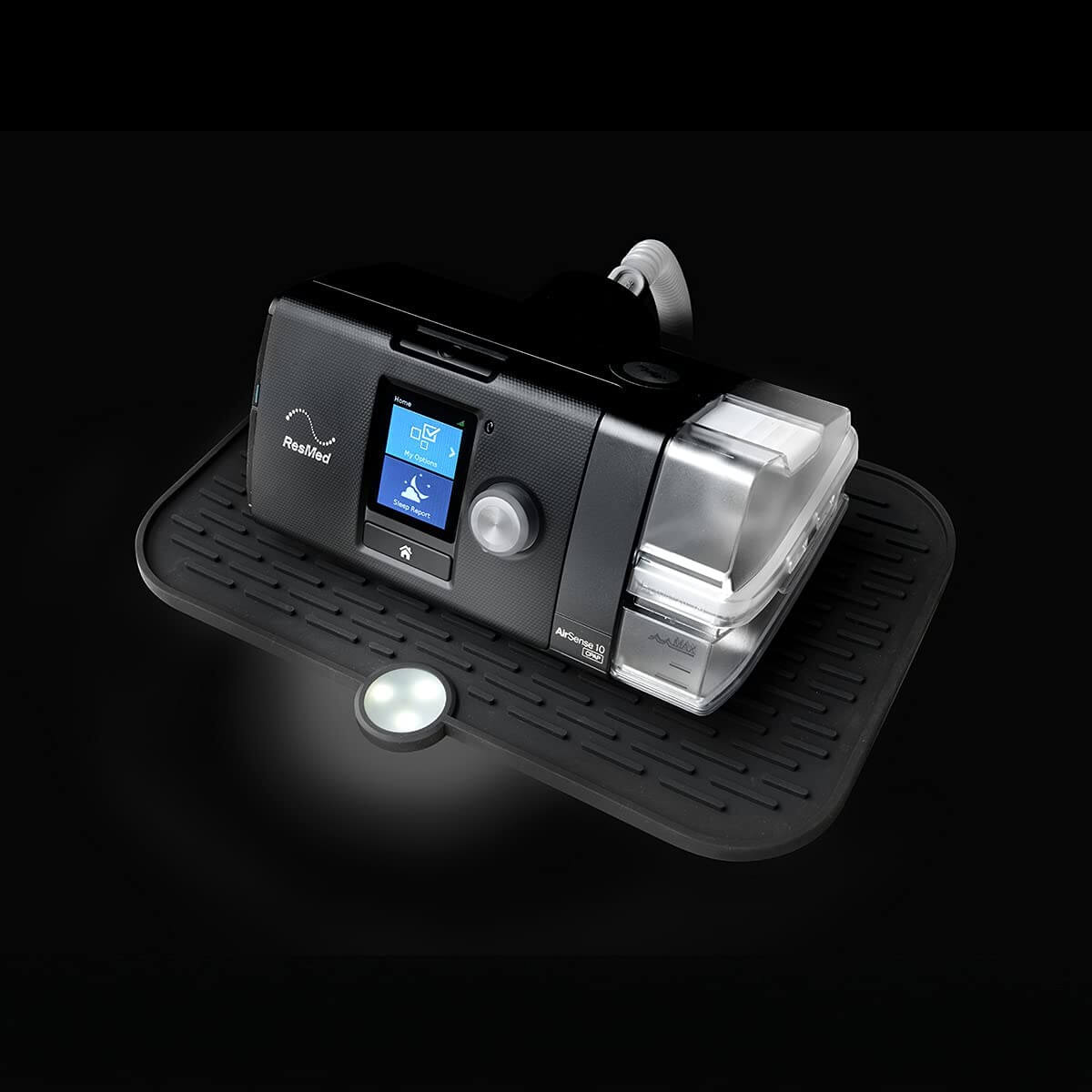 Tapis Black Knight GLO avec un appareil Airsense 10