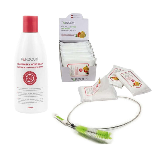 Trousse de nettoyage Masque de CPAP et accessoires - Pamplemousse