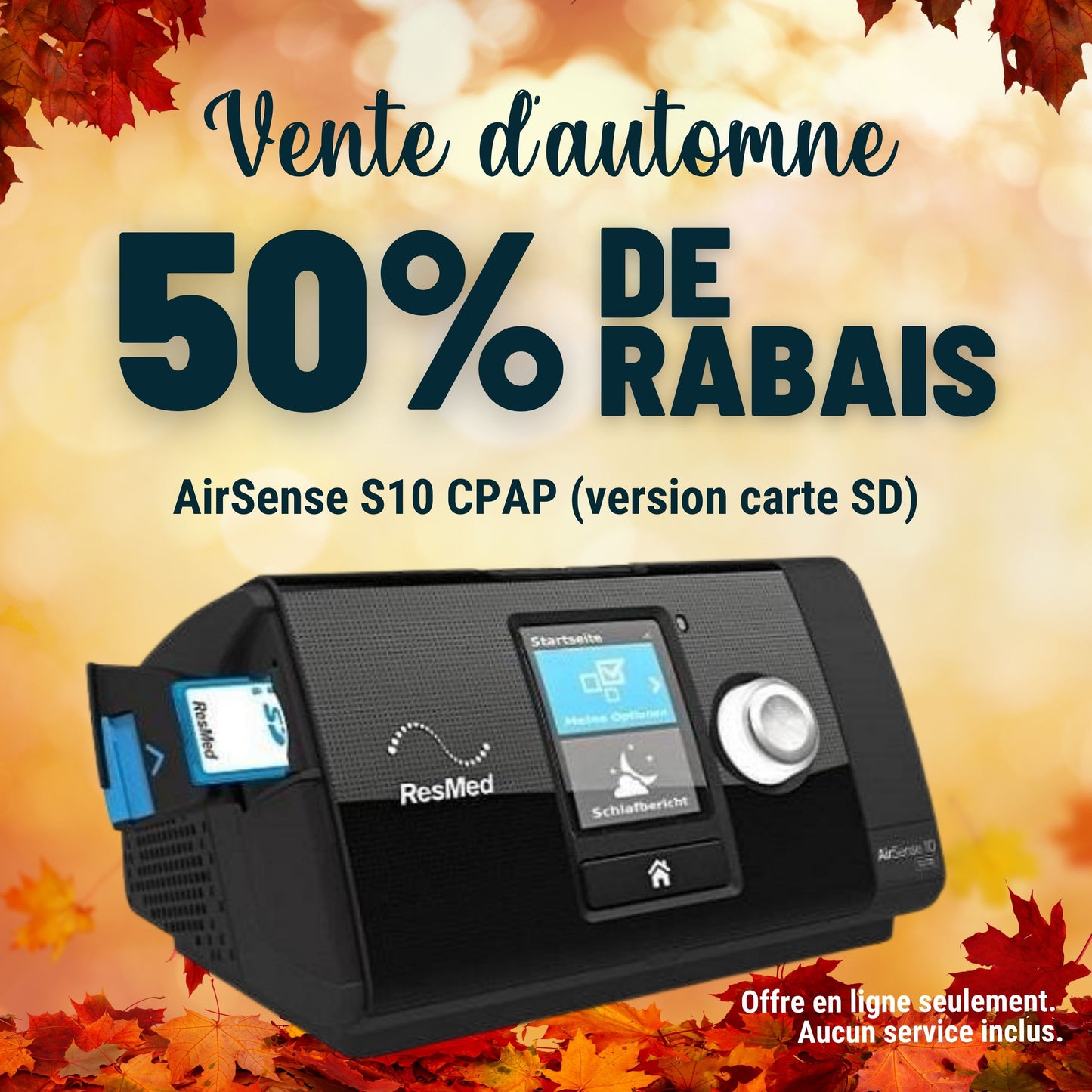 AirSense 10 AutoSet CPAP With HumidAir (Card-to-Cloud Version)