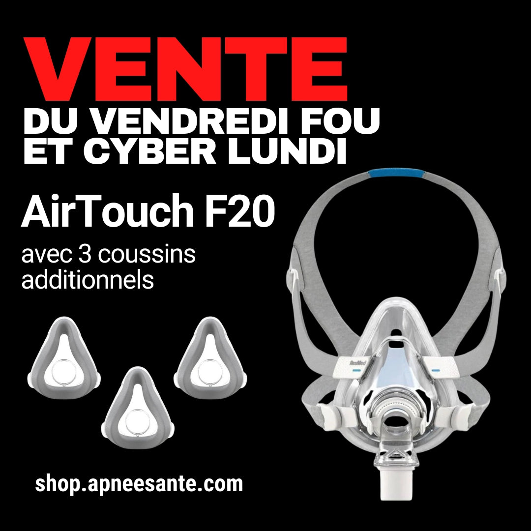 Kit AirTouch F20 facial: inclus 4 coussins