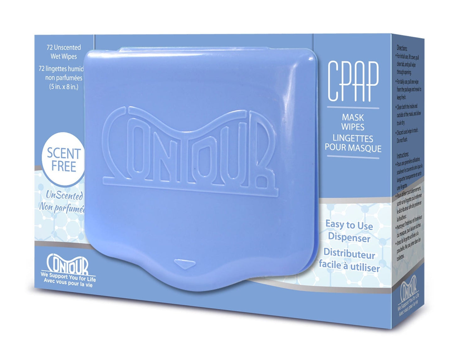Unscented CPAP wipes