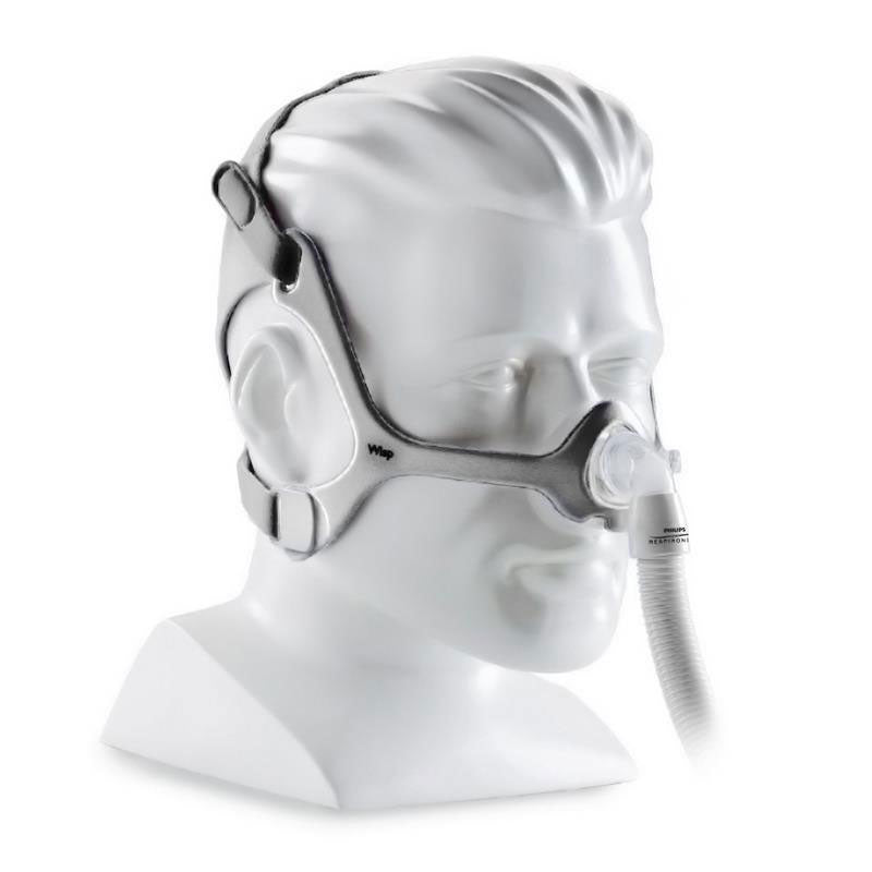 Wisp masque nasal placé sur le tête d'un mannequin