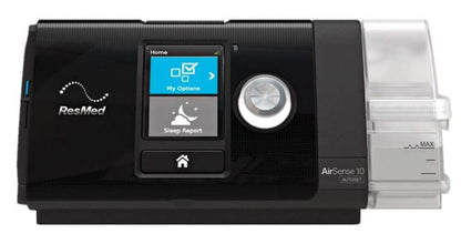 Gros plan sur l'appareil Resmed airsense 10 CPAP